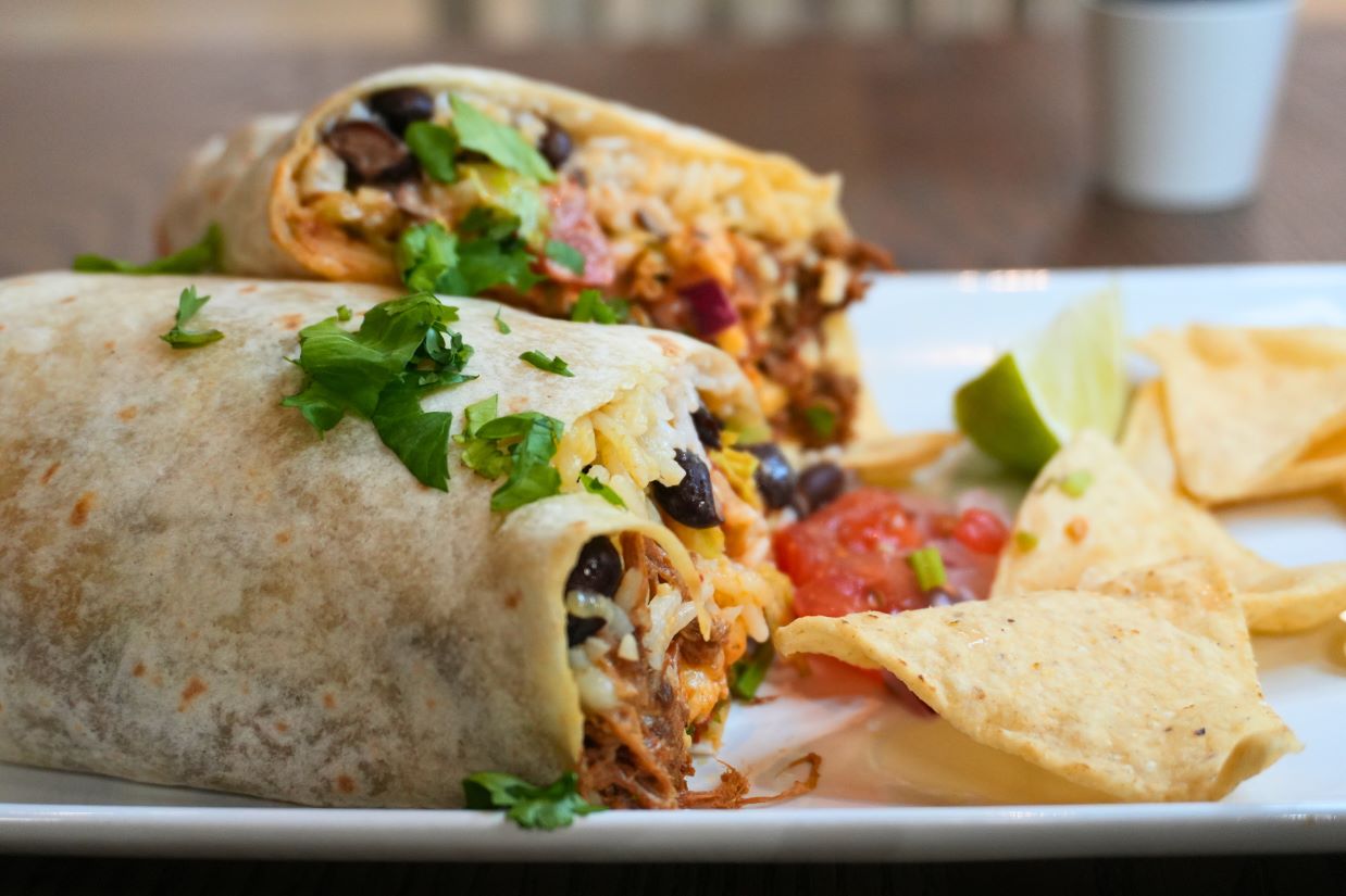 Honey Barbecue Pork Burrito